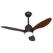 elevenpast led ceiling fan Monsoon Outdoor LED Ceiling Fan Black and Dark Wood FCF124 OUTDOOR DARK WOOD 6007226090178