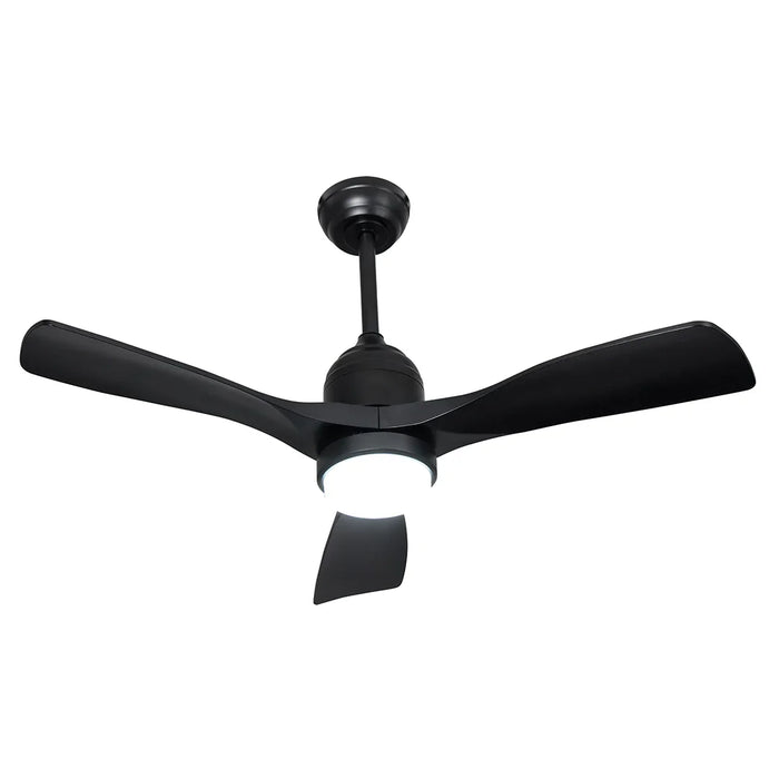 elevenpast led ceiling fan Black Monsoon Outdoor Indoor LED Ceiling Fan in Black | White FCF125 OUTDOOR BLACK 6007226090185