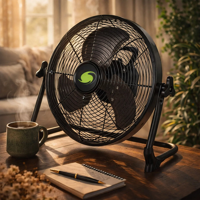 elevenpast floor fan Rechargeable DC Portable Floor Fan with USB – 24V Copper Motor 30cm | 35cm