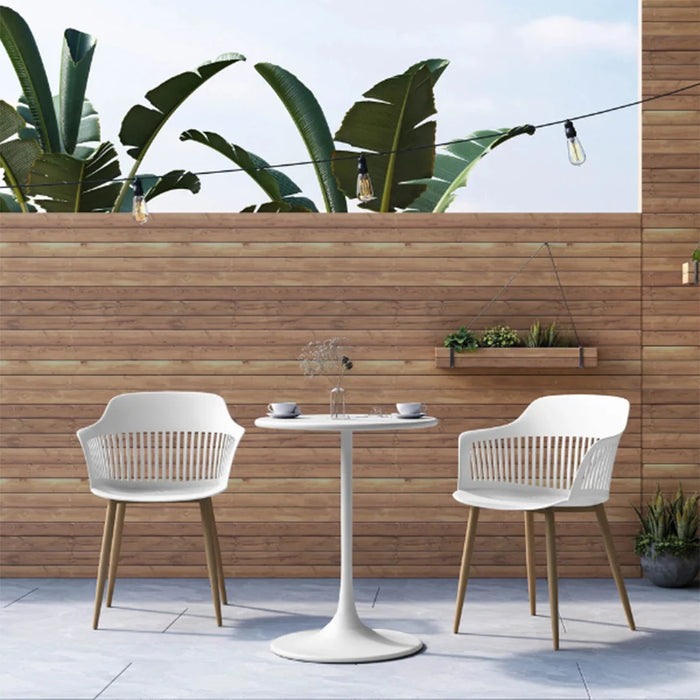 elevenpast Bistro Table Kurv Round Bistro Table - 60cm - Black | White | Grey | Blue