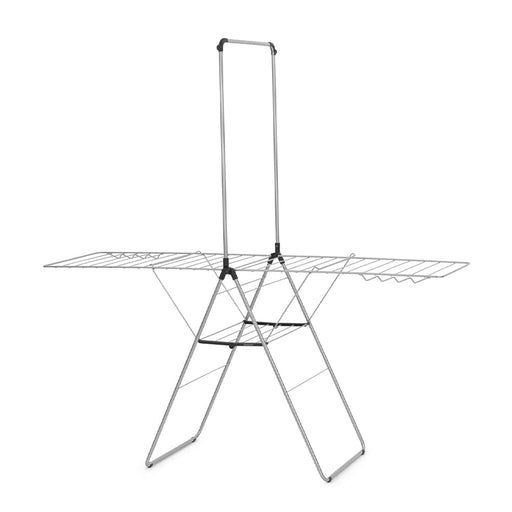 Brabantia drying rack HangOn Drying Rack 25 m + Centre Rod in White | Metallic Grey