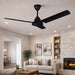 elevenpast Ceiling Fans Whirlwind 3 Blade Ceiling Fan with Wall Controller - Black | White