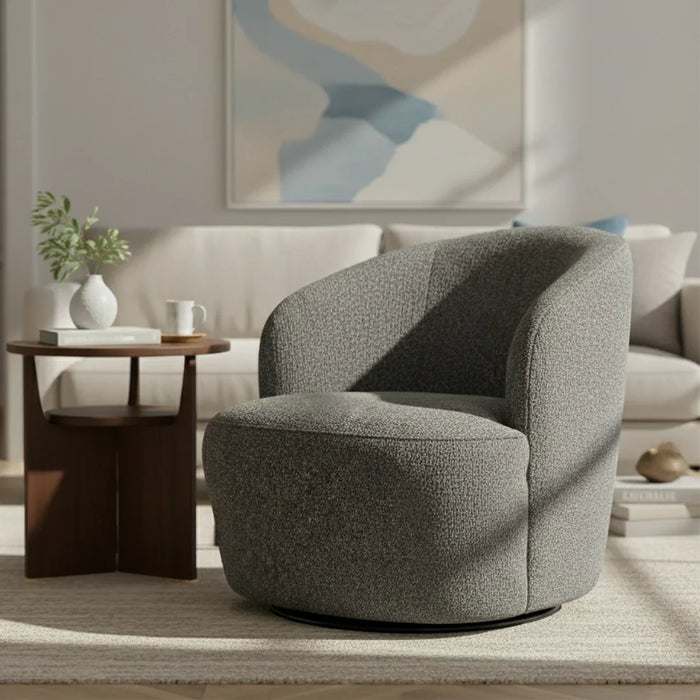 elevenpast tub chair Matisse Swivel Tub Chair - Anthracite | Light Grey