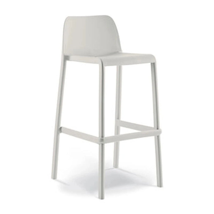 elevenpast Outdoor Chairs Bar Stool / White Filtro Solid Bar / Kitchen Stool in Various Colours Filtro_Barstool_White_SOLID