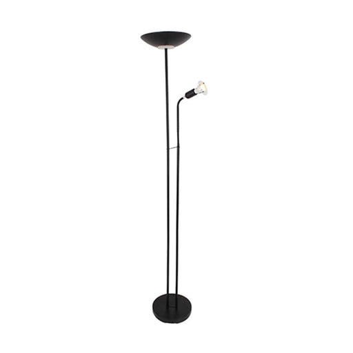 elevenpast Floor lamp Black Double Light Metal Floor Lamp Black | Chrome FL12B 6007328010685