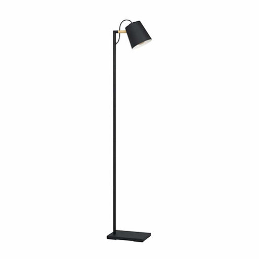 elevenpast Floor lamp Lacey Metal and Wood Floor Lamp Black FL229 9002759436148