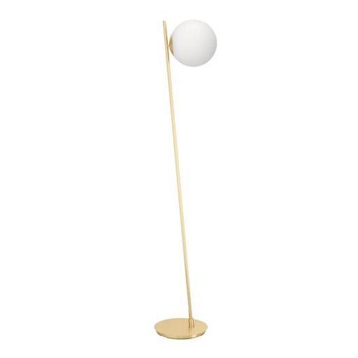 elevenpast Floor lamp Rondo Metal Floor Lamp Brushed Brass FL230 9008606274451