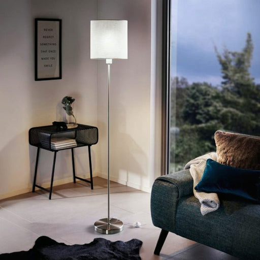 elevenpast Floor lamp Pasteri Metal and Fabric Floor Lamp FL293 9002759951641