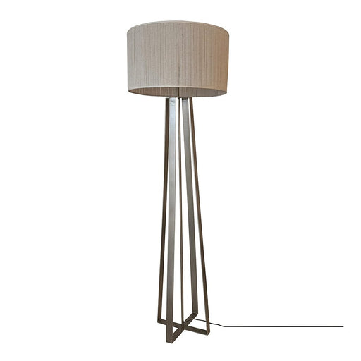 elevenpast Floor lamps Pearl Beige Quad Tall Metal Floor Lamp Black | Pearl Beige FLMT0024-L
