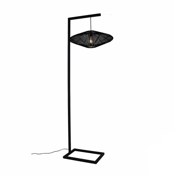 elevenpast Floor lamps Woven Disc Floor Lamp FLMT0035 | WRGD009FL