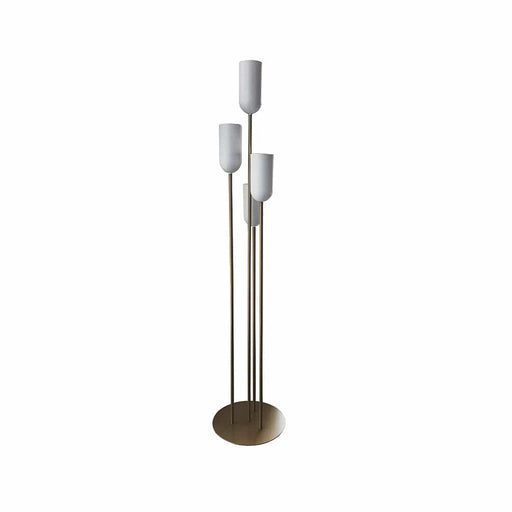 elevenpast Floor lamp Atomic Floor Lamp White & Gold FLMT0045