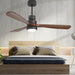 elevenpast Ceiling Fans Serena Wooden LED Ceiling Fan FLR-2010-BK-MG