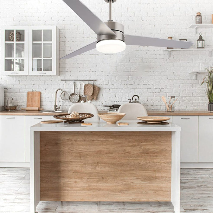 elevenpast Ceiling Fans Priscilla LED Ceiling Fan Silver FLR-2116-SN-SV