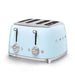 SMEG Toaster Smeg Square Four Slice Toaster Glossy Finish