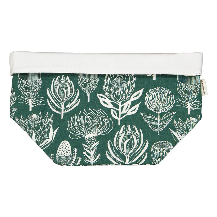 elevenpast Pots & Planters Floral Kingdom Green Fabric Pot Covers Medium | Twelve Styles FPMEFKG