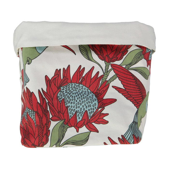 elevenpast Pots & Planters Protea Red White Fabric Pot Covers Medium | Twelve Styles FPMEPRW