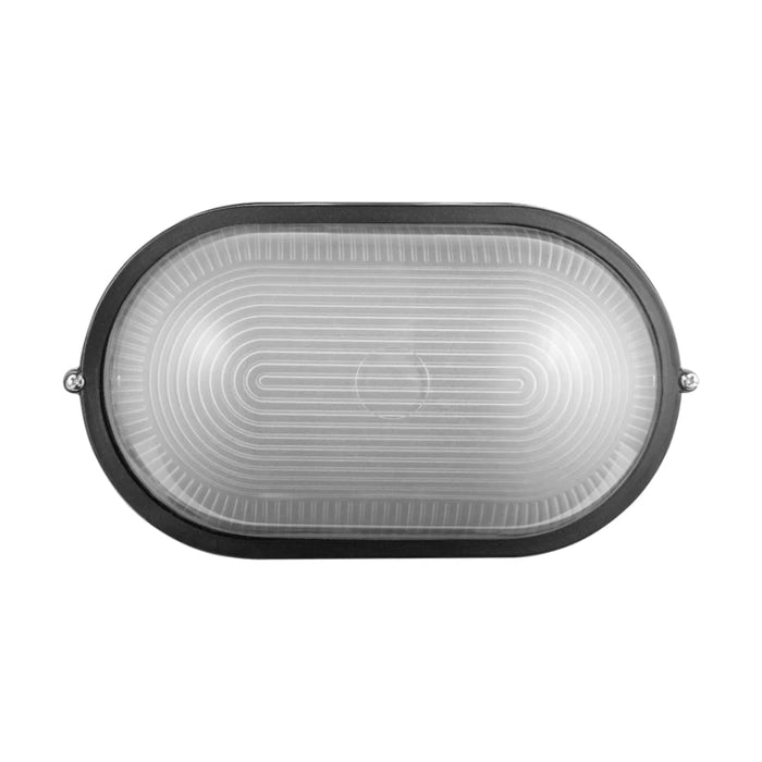 elevenpast Wall Light Ellies Illume Series - Large AC Oval Bulkhead - E27 Base White | Black
