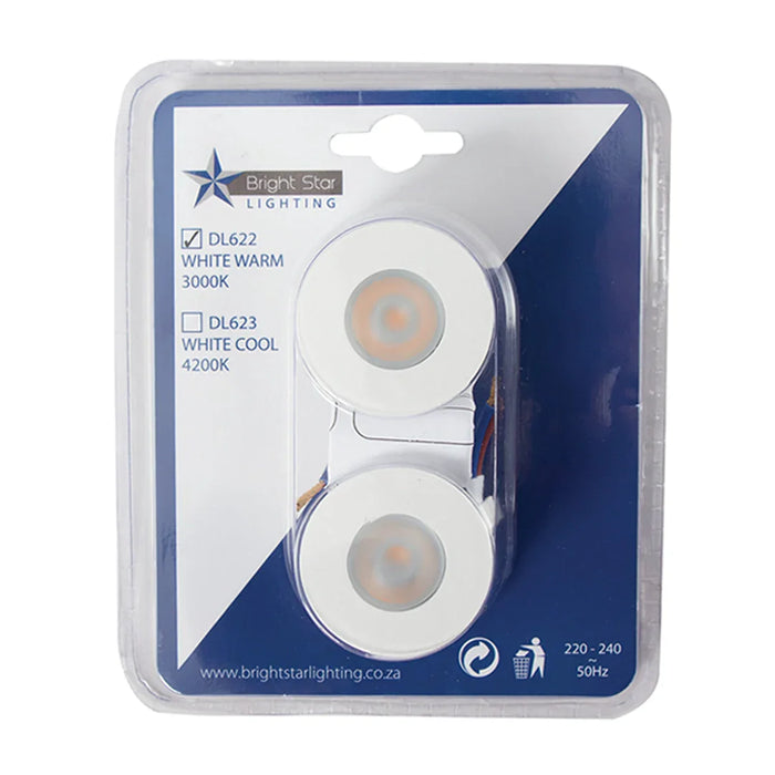 elevenpast DOWNLIGHTS Pico Round LED Star Light - Black | White