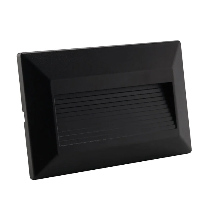elevenpast LED footlight Black Slatted LED Step Light | 3CCT Outdoor Footlight - Black | White FT039 BLACK 6007226090871
