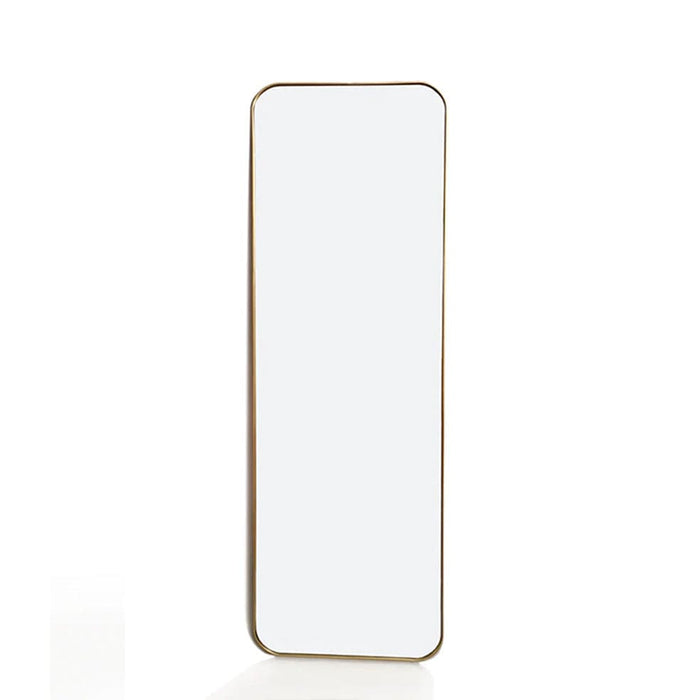 Rectangular Long Mirror Full Length Rounded Rectangular Mirror Black | Gold– elevenpast