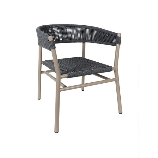 Hertex Haus Chairs Granite Zambezi Stackable Outdoor Chair in Stone or Granite FUR00815