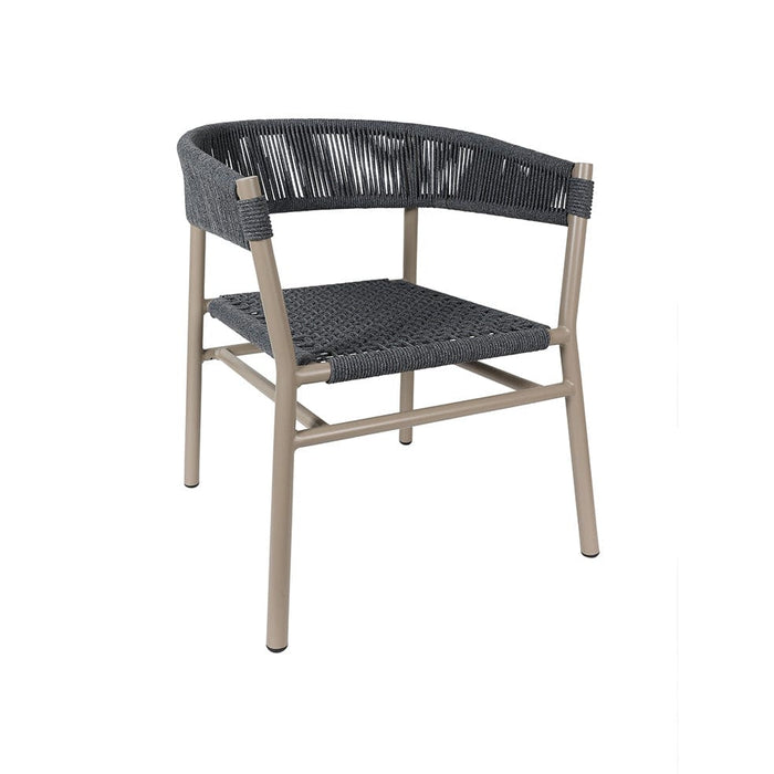 Hertex Haus Chairs Granite Zambezi Stackable Outdoor Chair in Stone or Granite FUR00815
