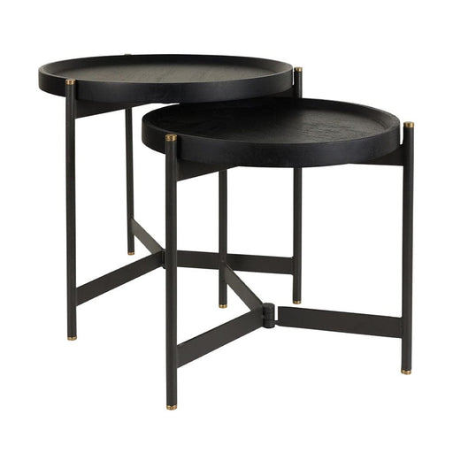 Hertex Haus Side tables Roundhouse Side Table Set in Onyx FUR00853