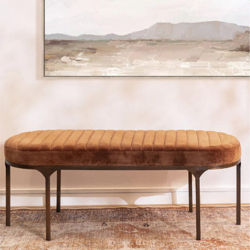 elevenpast Bench Pecan Flail Bench in Bone, Carbon, Pecan or Military Gold FUR00998