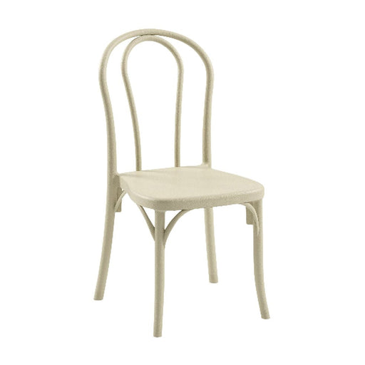 Hertex Haus Chair Creme Luka Polypropylene Outdoor/Indoor Chair FUR01012