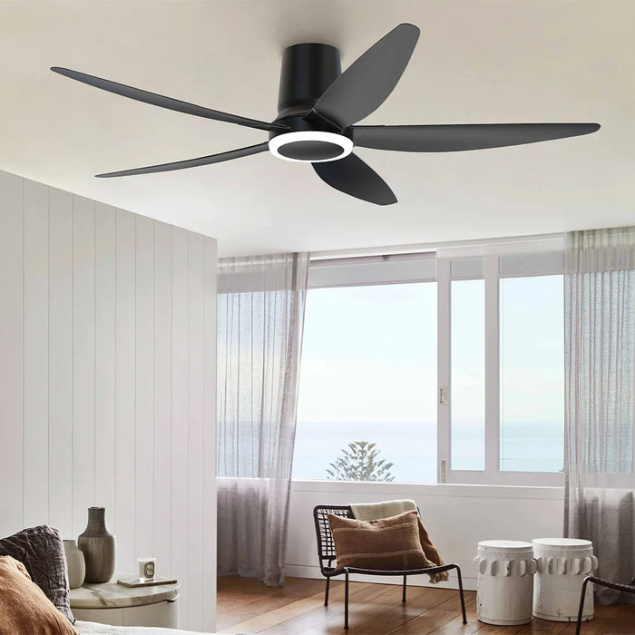 elevenpast led ceiling fan Jetline 5 Blade LED Ceiling Fan - Black | White