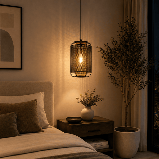 elevenpast Pendant Boston Mesh Pendant Light Black and Gold G-KLCH-8103 633710851541