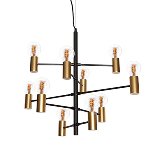 elevenpast Pendant Constellation 10 Light Pendant - Satin Gold & Black G-KLCH-8106/10