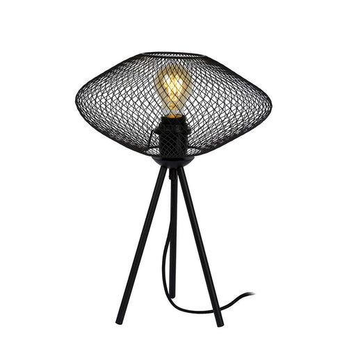elevenpast Lamps Black Mesh Table Lamp Black | Gold G-KLT-86/BL