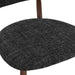 elevenpast Chairs Lucien Dining Chair - Upholstered with Metal Wallnut Legs