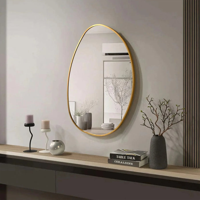 elevenpast Mirrors Portal Aluminium Frame Mirror - Black | Gold