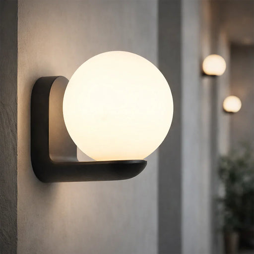 elevenpast Wall light Modern Globe Bathroom Wall Light – Black |Brass | Chrome | White