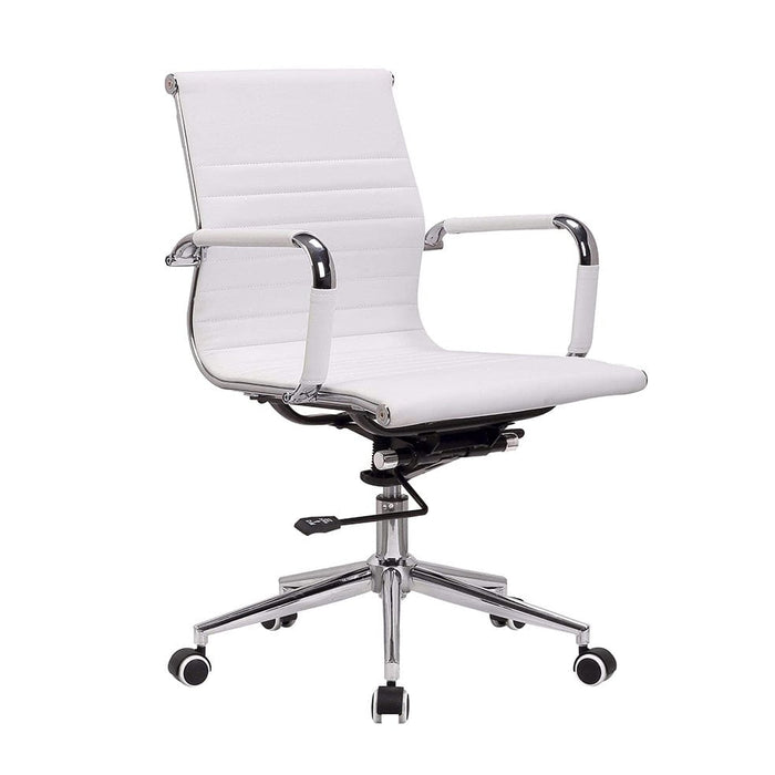 elevenpast White Elite Office Chair Mid Back GEF8101L  WT