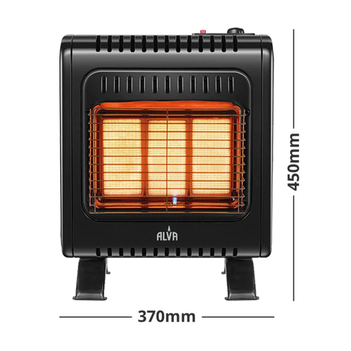 ALVA Heater ALVA Infrared Radiant 3 Panel Indoor Gas Mini Heater GH303 6003339009144