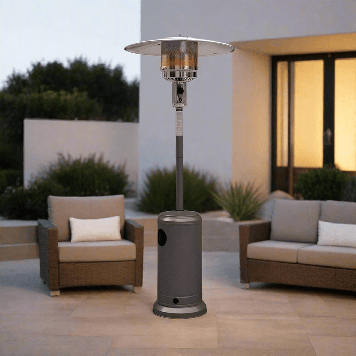 ALVA Alva Gas Split Pole Patio Heater Brushed Silver GHP17B 6003339008512