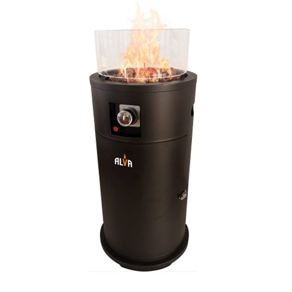 Alva Gas Shortstand Firepit Patio Heater (With Lava Stones) | elevenpast