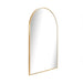 elevenpast Mirrors Arched Metal Wall Mirror for Bathroom and Entryway - Gold | Black