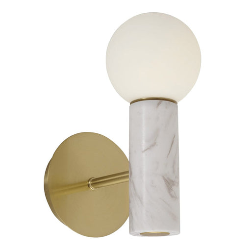 elevenpast White Marble Marble Wall Light - Aluminium & Marble | White or Black GO-KLW-830/WH