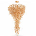 elevenpast Chandelier Grand Cascade Crystal Leaf Chandelier – Champagne | Black