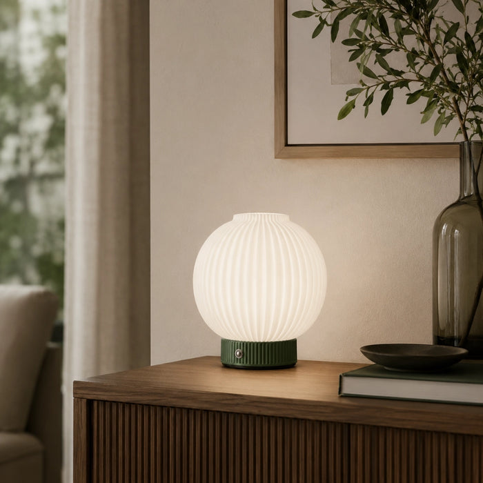 Luca Round Rechargeable Lamp - Beige | Pink | Green