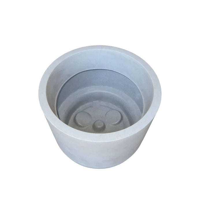 elevenpast Pots & Planters Match Cylinder Japi Planter with Saucer Grey