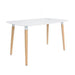 elevenpast Tables White Minimalistic Kitchen Table GT072C / 1331226