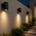 elevenpast Wall Light Ellies Ash Series AC Up/Down Facing Outdoor Wall Light - GU10 Base White | Black