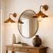 elevenpast reading light Antique Brass and Silver Industrial Wall Light for Bedroom or Hallway