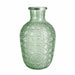 elevenpast glass vase Green Textured Glass Bottle Vase - Amber Yellow | Green GVX110 Green
