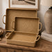 Woven Serving Tray With Handles (Set of 3)– Natural 